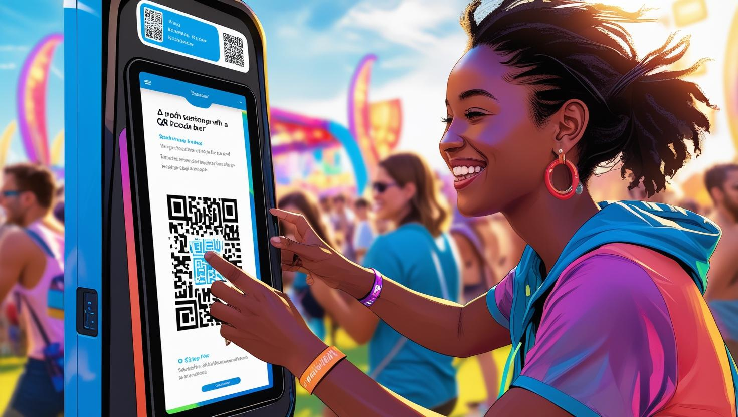 Personnes scannant leurs photos sur une borne Babishot